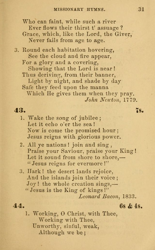 Missionary Hymns page 31