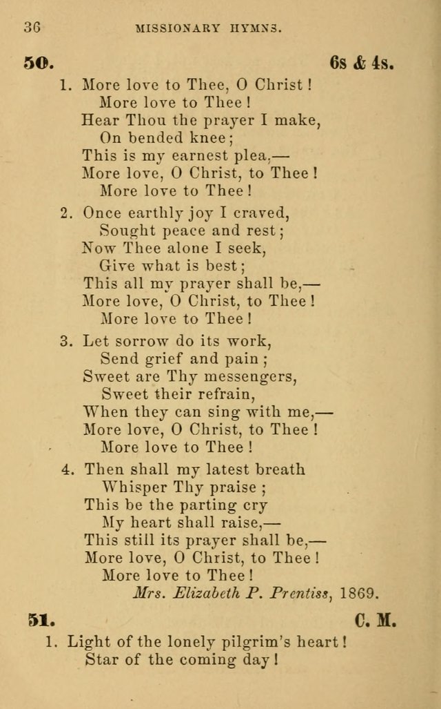 Missionary Hymns page 36