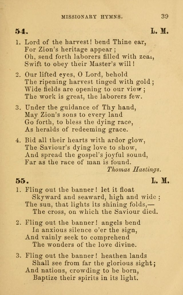 Missionary Hymns page 39