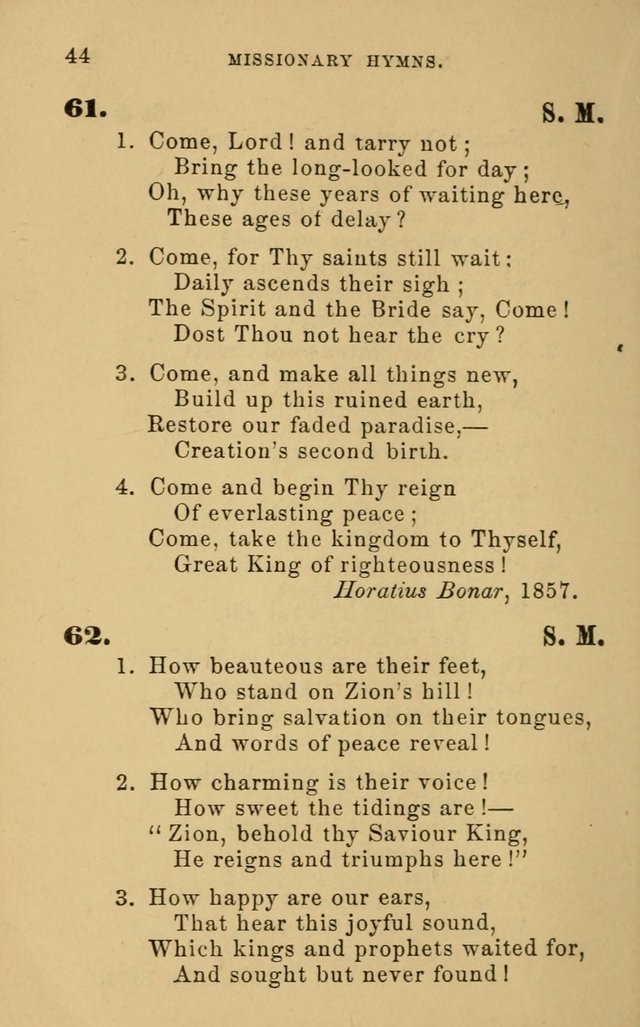 Missionary Hymns page 44