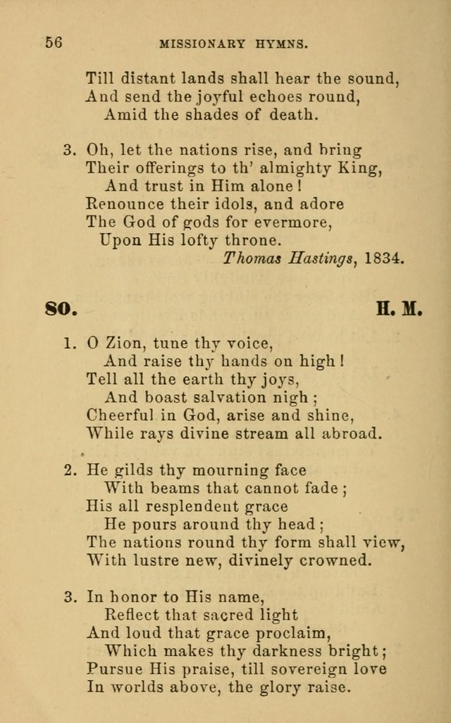 Missionary Hymns page 56