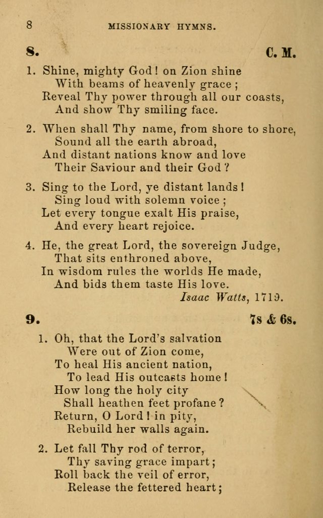 Missionary Hymns page 8