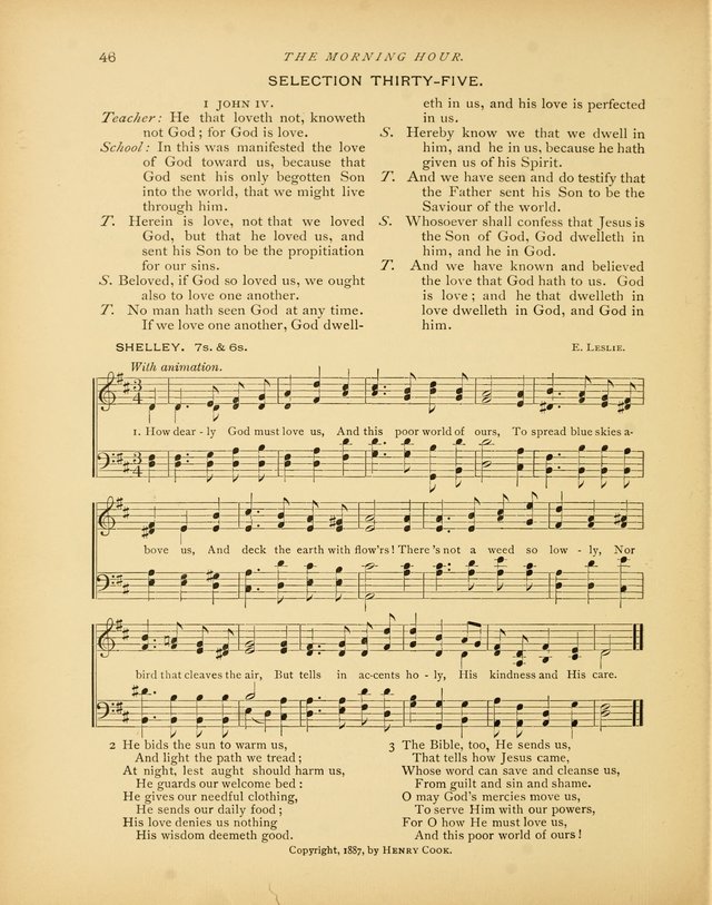 The Morning Hour: a daily song-service with responsive selections for schools page 46