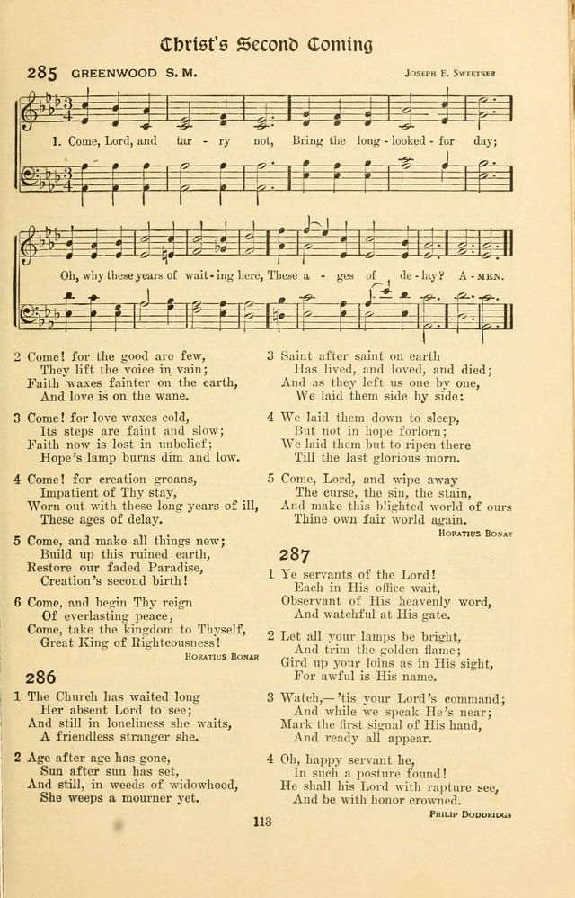 Montreat Hymns: psalms and gospel songs with responsive scripture readings page 113