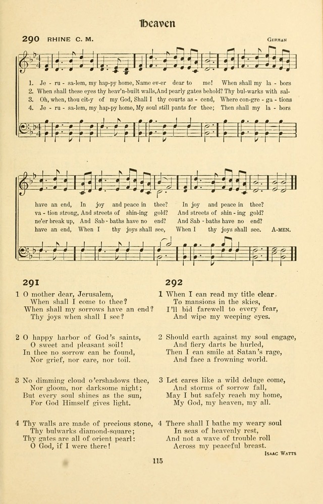 Montreat Hymns: psalms and gospel songs with responsive scripture readings page 115