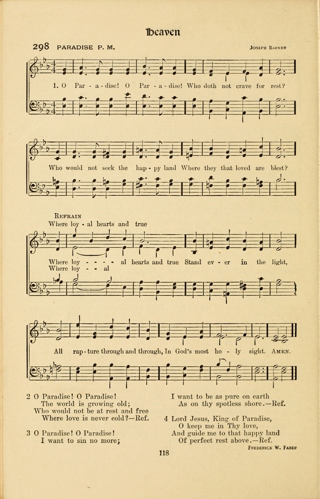 Montreat Hymns: psalms and gospel songs with responsive scripture readings page 118