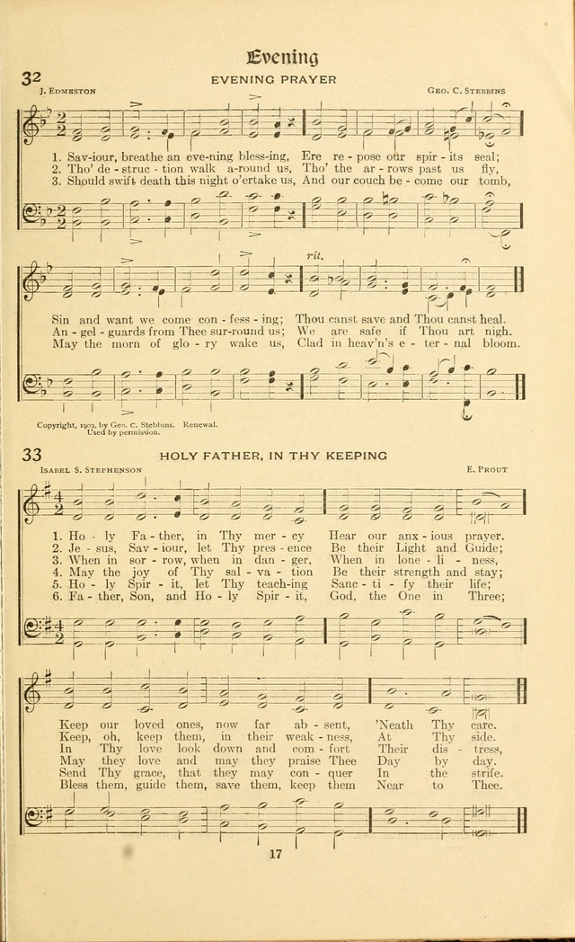 Montreat Hymns: psalms and gospel songs with responsive scripture readings page 17