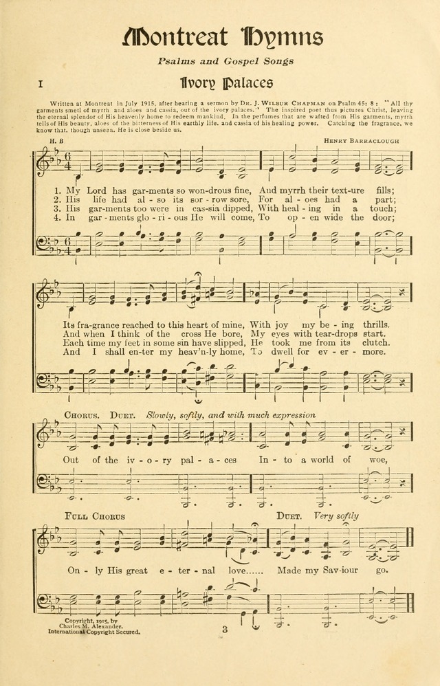 Montreat Hymns: psalms and gospel songs with responsive scripture readings page 3