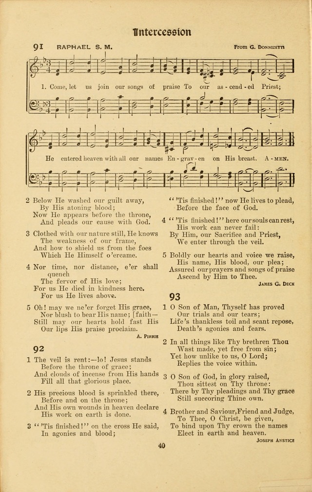 Montreat Hymns: psalms and gospel songs with responsive scripture readings page 40