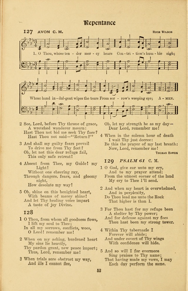Montreat Hymns: psalms and gospel songs with responsive scripture readings page 52