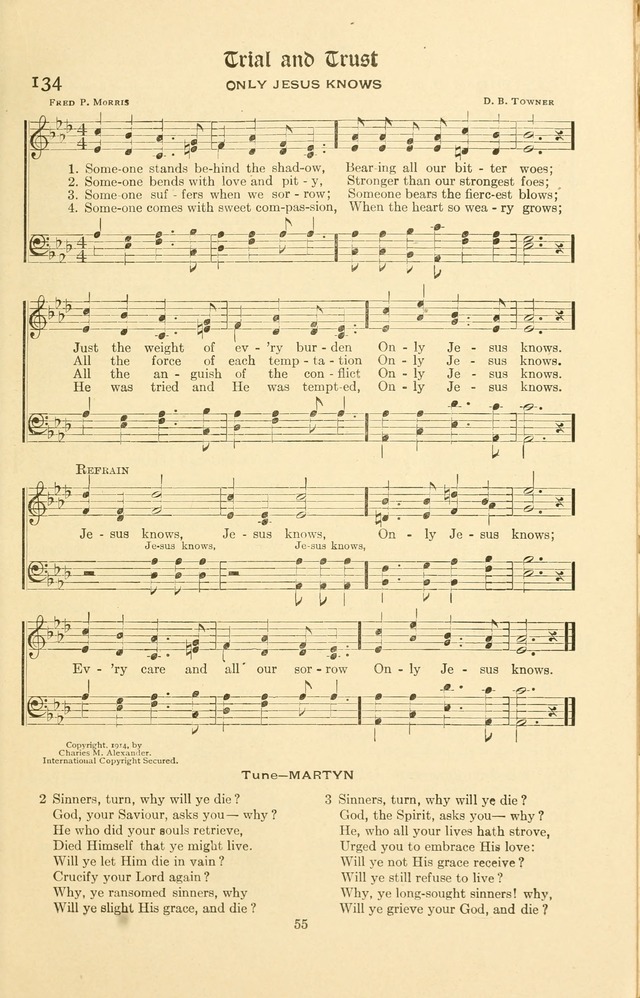 Montreat Hymns: psalms and gospel songs with responsive scripture readings page 55