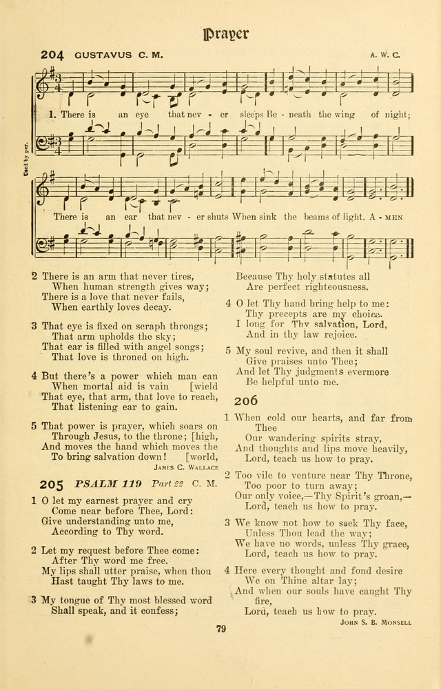Montreat Hymns: psalms and gospel songs with responsive scripture readings page 79