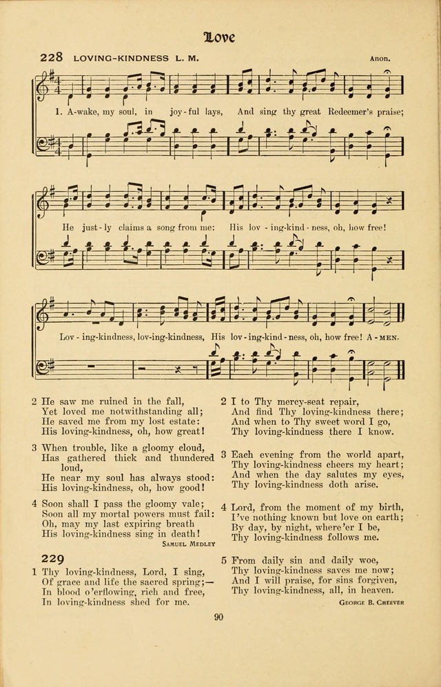 Montreat Hymns: psalms and gospel songs with responsive scripture readings page 90