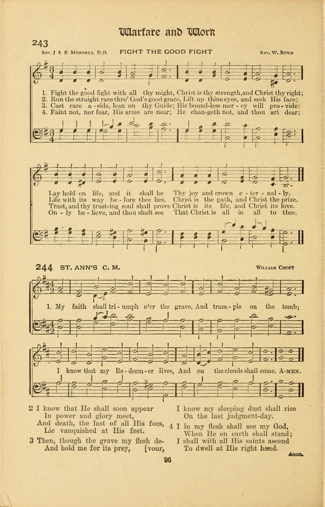 Montreat Hymns: psalms and gospel songs with responsive scripture readings page 96