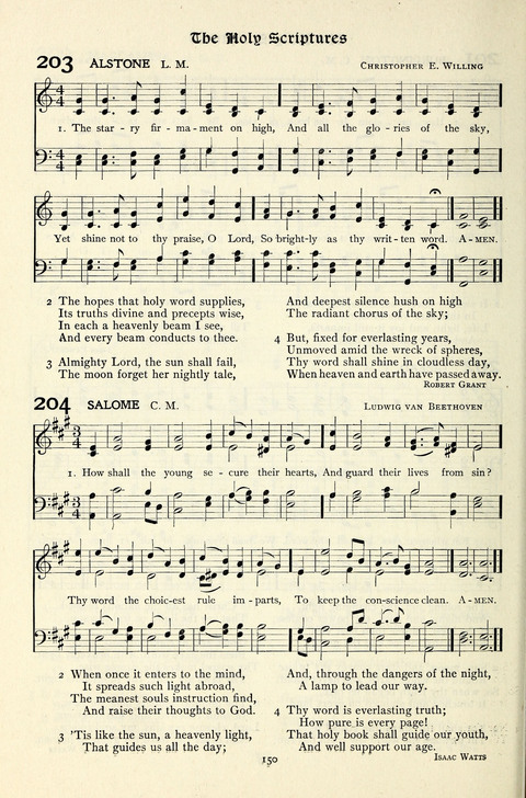 The Methodist Hymnal: Official hymnal of the methodist episcopal church and the methodist episcopal church, south page 150