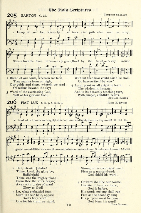 The Methodist Hymnal: Official hymnal of the methodist episcopal church and the methodist episcopal church, south page 151