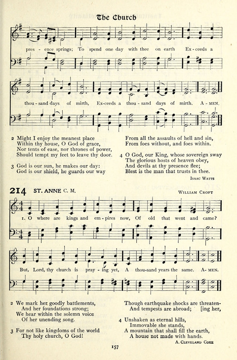 The Methodist Hymnal: Official hymnal of the methodist episcopal church and the methodist episcopal church, south page 157