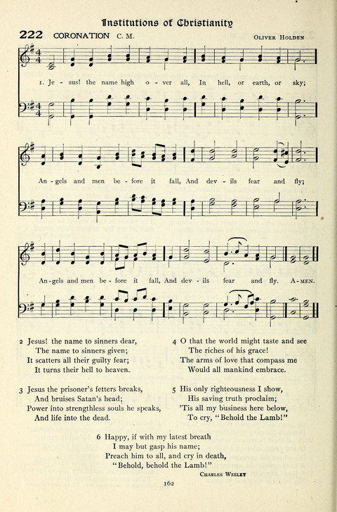 The Methodist Hymnal: Official hymnal of the methodist episcopal church and the methodist episcopal church, south page 162