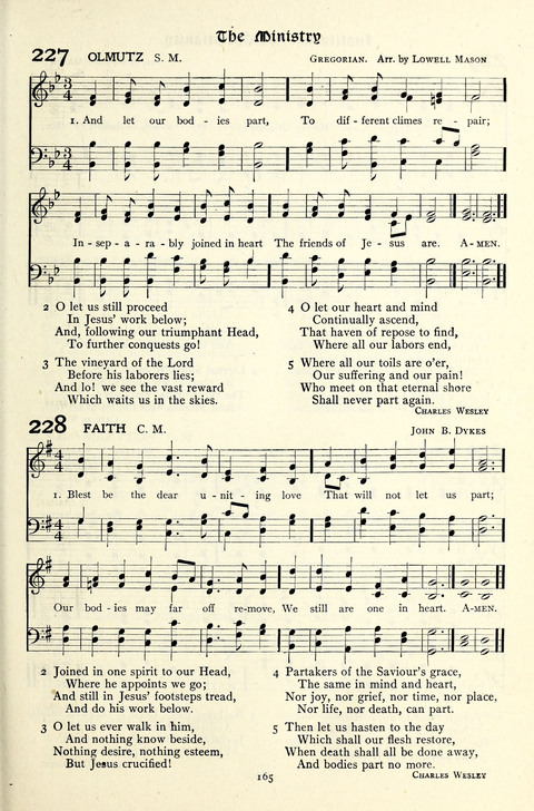 The Methodist Hymnal: Official hymnal of the methodist episcopal church and the methodist episcopal church, south page 165