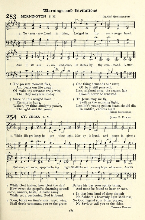 The Methodist Hymnal: Official hymnal of the methodist episcopal church and the methodist episcopal church, south page 181