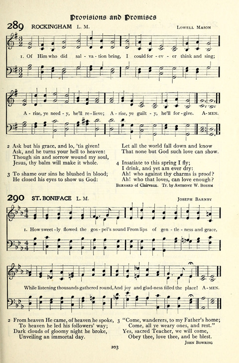 The Methodist Hymnal: Official hymnal of the methodist episcopal church and the methodist episcopal church, south page 203