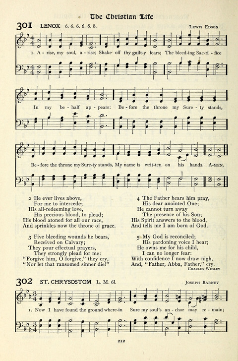 The Methodist Hymnal: Official hymnal of the methodist episcopal church and the methodist episcopal church, south page 212