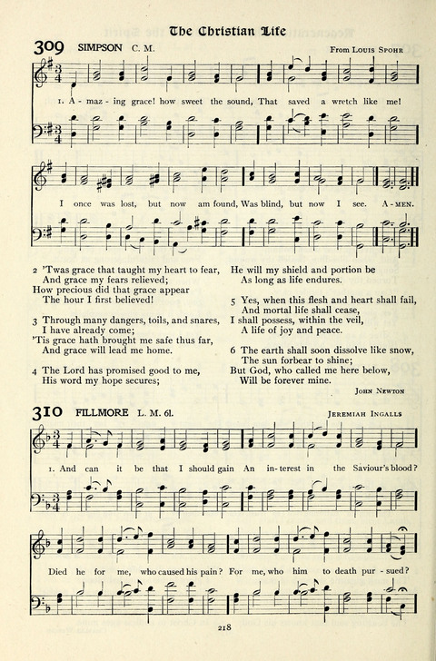 The Methodist Hymnal: Official hymnal of the methodist episcopal church and the methodist episcopal church, south page 218
