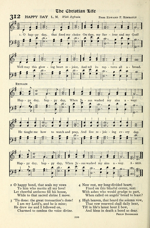 The Methodist Hymnal: Official hymnal of the methodist episcopal church and the methodist episcopal church, south page 220