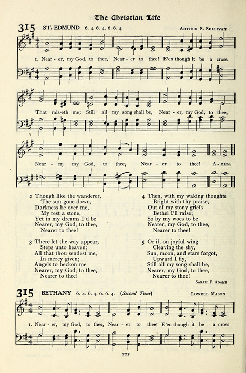 The Methodist Hymnal: Official hymnal of the methodist episcopal church and the methodist episcopal church, south page 222
