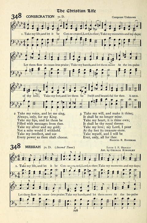 The Methodist Hymnal: Official hymnal of the methodist episcopal church and the methodist episcopal church, south page 246