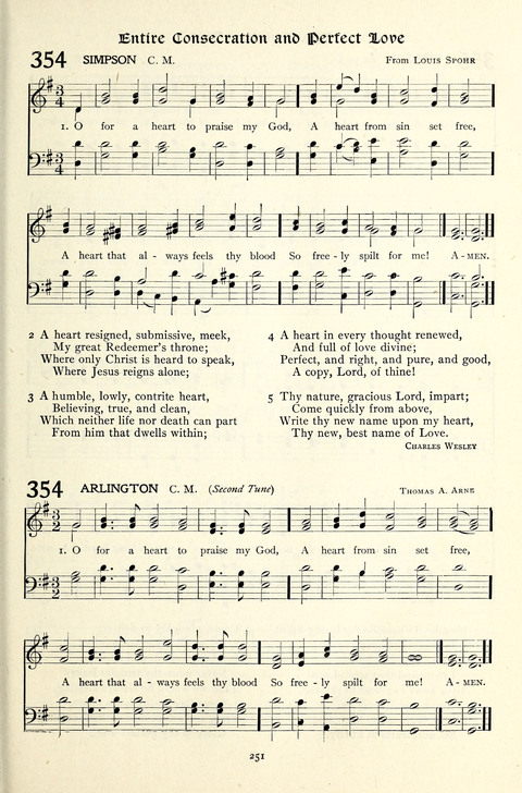 The Methodist Hymnal: Official hymnal of the methodist episcopal church and the methodist episcopal church, south page 251