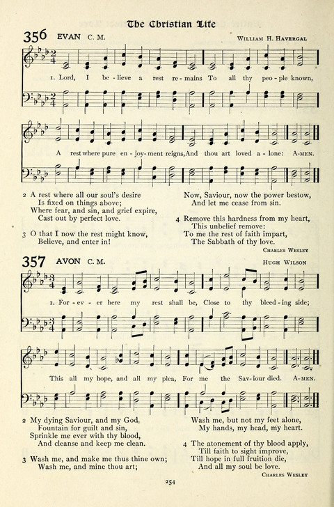 The Methodist Hymnal: Official hymnal of the methodist episcopal church and the methodist episcopal church, south page 254