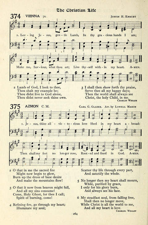 The Methodist Hymnal: Official hymnal of the methodist episcopal church and the methodist episcopal church, south page 264