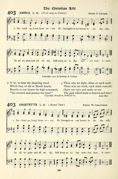 The Methodist Hymnal: Official hymnal of the methodist episcopal church and the methodist episcopal church, south page 282
