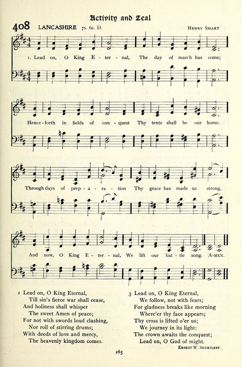The Methodist Hymnal: Official hymnal of the methodist episcopal church and the methodist episcopal church, south page 285