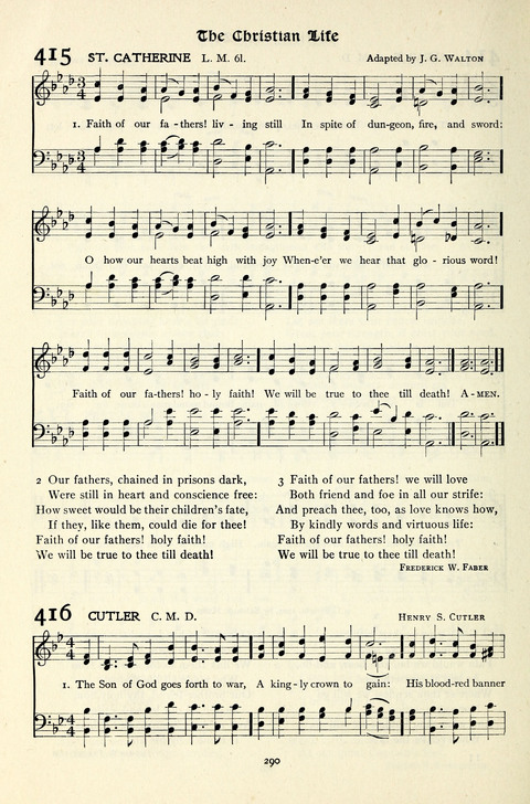 The Methodist Hymnal: Official hymnal of the methodist episcopal church and the methodist episcopal church, south page 290