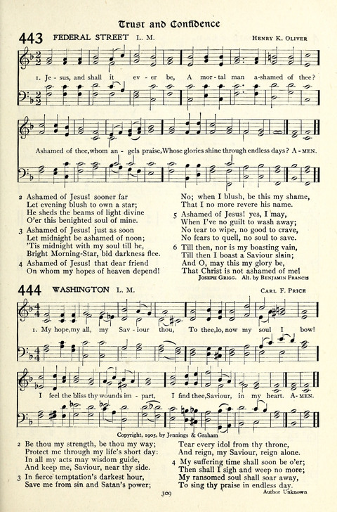 The Methodist Hymnal: Official hymnal of the methodist episcopal church and the methodist episcopal church, south page 309