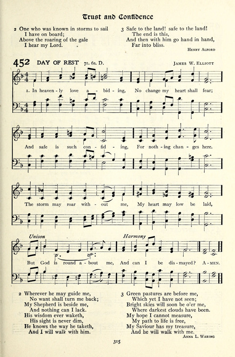 The Methodist Hymnal: Official hymnal of the methodist episcopal church and the methodist episcopal church, south page 315