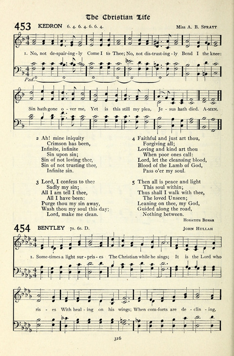 The Methodist Hymnal: Official hymnal of the methodist episcopal church and the methodist episcopal church, south page 316