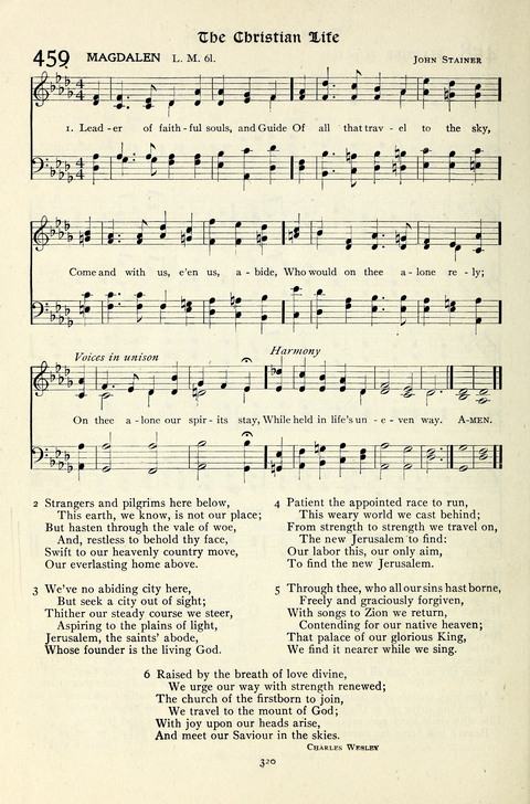 The Methodist Hymnal: Official hymnal of the methodist episcopal church and the methodist episcopal church, south page 320