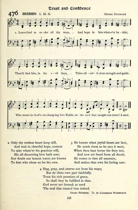 The Methodist Hymnal: Official hymnal of the methodist episcopal church and the methodist episcopal church, south page 335