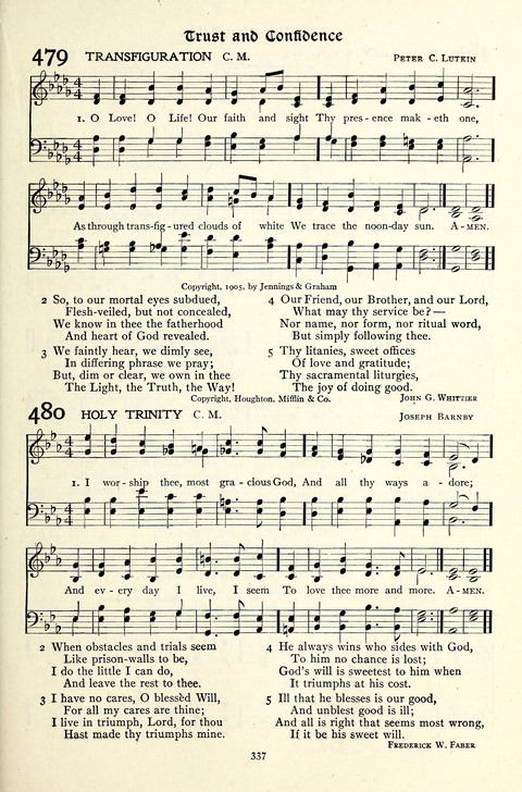The Methodist Hymnal: Official hymnal of the methodist episcopal church and the methodist episcopal church, south page 337