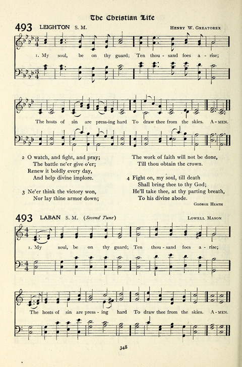 The Methodist Hymnal: Official hymnal of the methodist episcopal church and the methodist episcopal church, south page 348