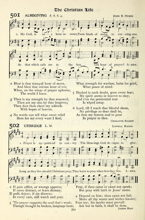 The Methodist Hymnal: Official hymnal of the methodist episcopal church and the methodist episcopal church, south page 354