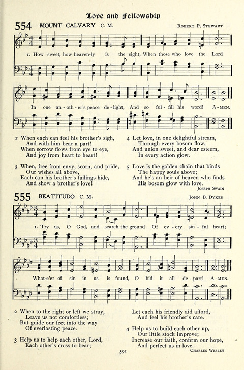 The Methodist Hymnal: Official hymnal of the methodist episcopal church and the methodist episcopal church, south page 391