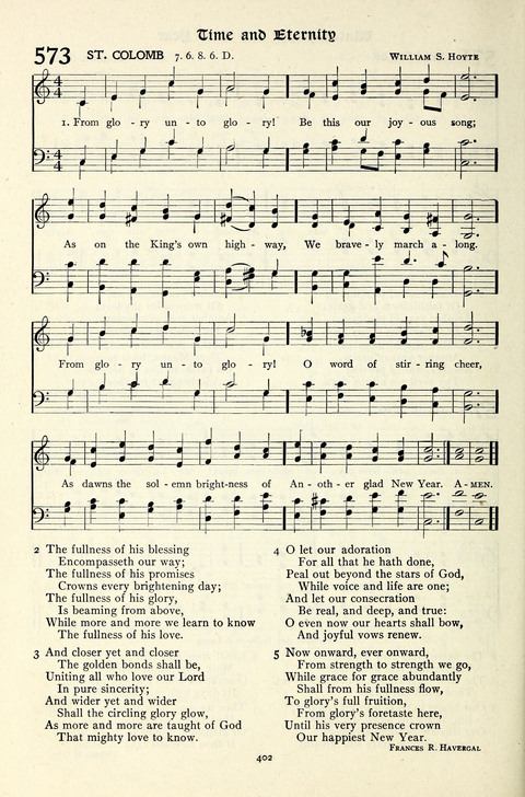 The Methodist Hymnal: Official hymnal of the methodist episcopal church and the methodist episcopal church, south page 402