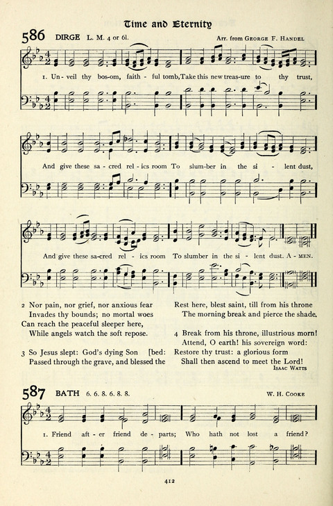 The Methodist Hymnal: Official hymnal of the methodist episcopal church and the methodist episcopal church, south page 412