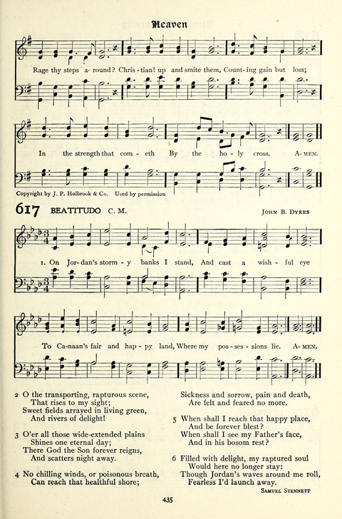The Methodist Hymnal: Official hymnal of the methodist episcopal church and the methodist episcopal church, south page 435