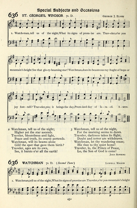 The Methodist Hymnal: Official hymnal of the methodist episcopal church and the methodist episcopal church, south page 452