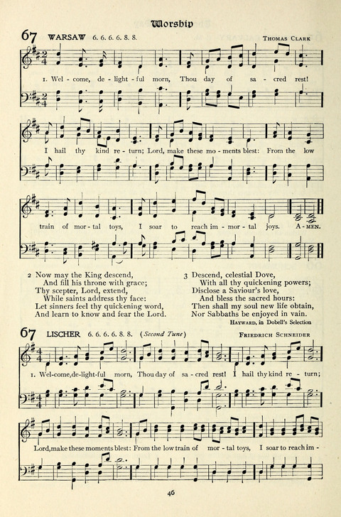 The Methodist Hymnal: Official hymnal of the methodist episcopal church and the methodist episcopal church, south page 46